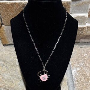 Silver & Punk CC Crab Pendant Necklace
